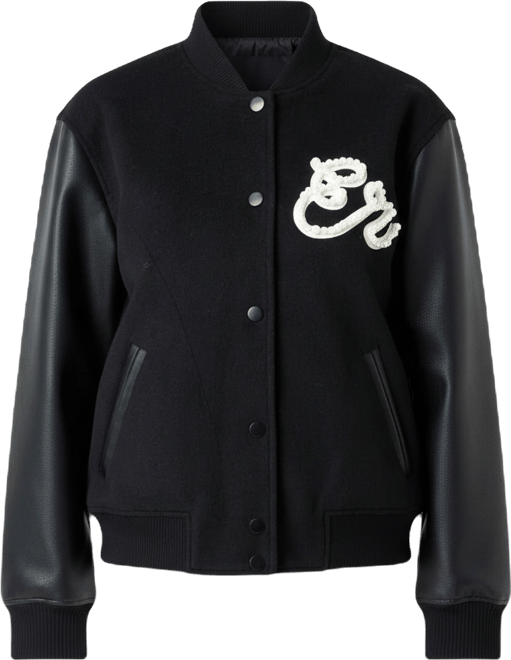 Women's Pearl Trim Bomber Jacket