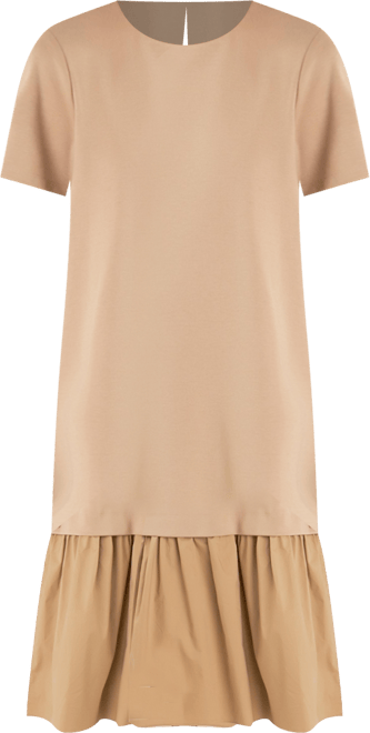Women's Mixed Media Tee Midi Dress