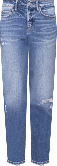Women's High Rise Slim Straight Jeans