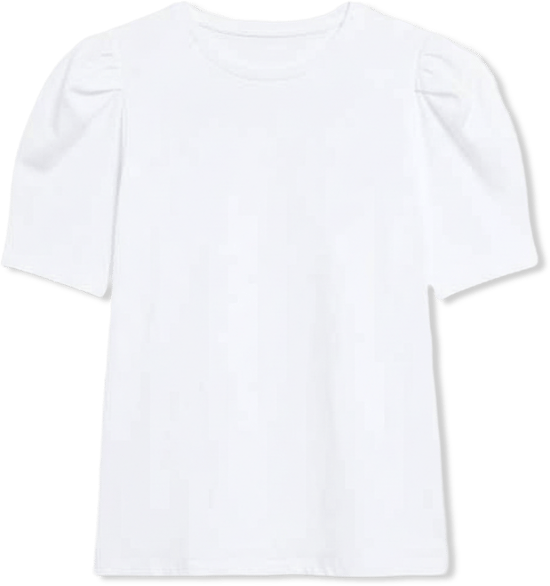 Women's Plus size Short Puff Sleeve Knit Top