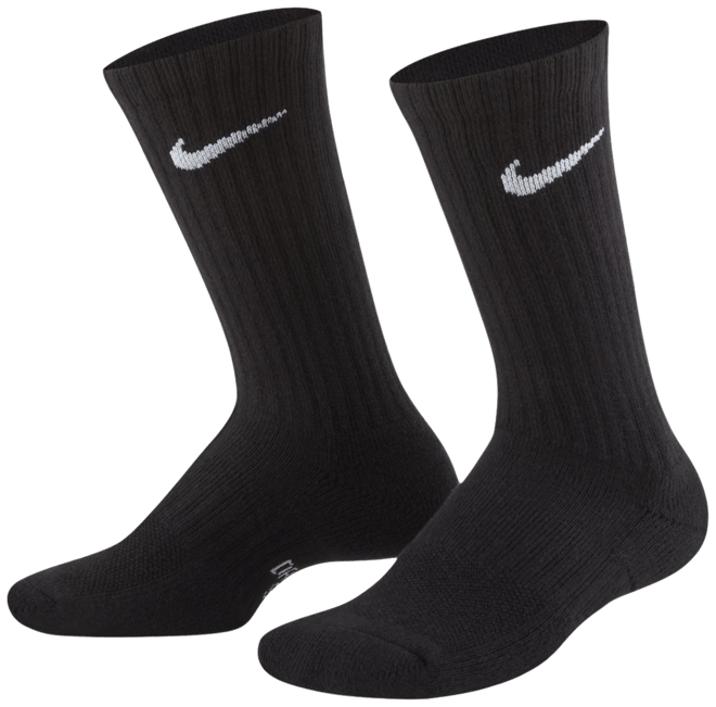 Nike Everyday Calcetines deportivos con amortiguación para niños (3 pares)