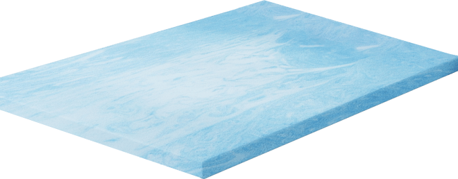 3" Gel Swirl Memory Foam Mattress Topper, Twin Xl