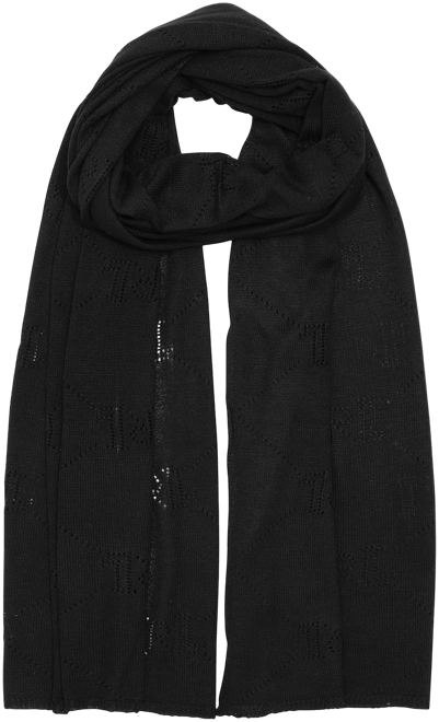 Women's Pointelle Logo Wrap