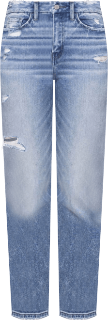 Women's High Rise Cropped Slim Straight Jeans