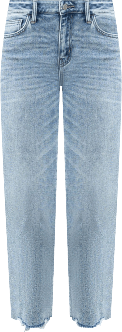 Women's High Rise Cropped Straight Jeans