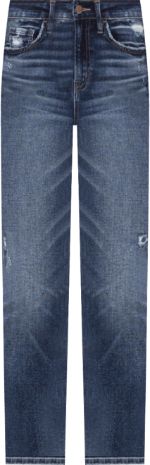 Women's High Rise Ankle Slim Straight Jeans