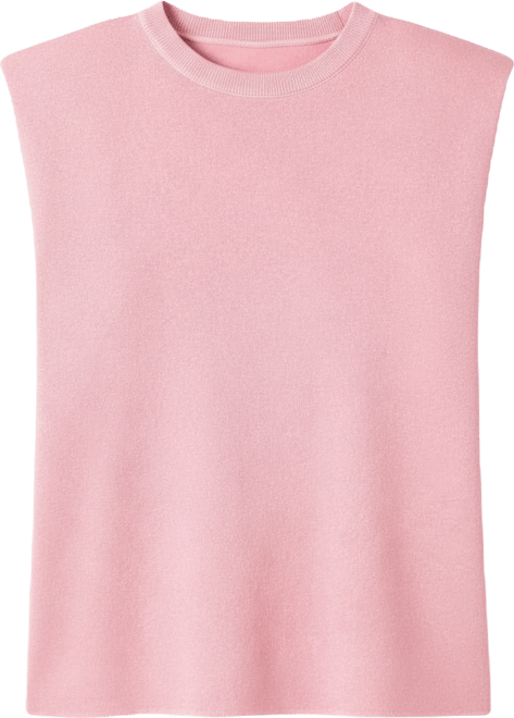 Women's Glitter Power Shoulder Knit Top