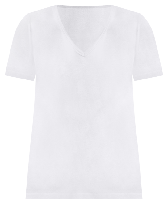 Women's Cotton Short Sleeve V-Neck Top, Exclusively at Macy's
