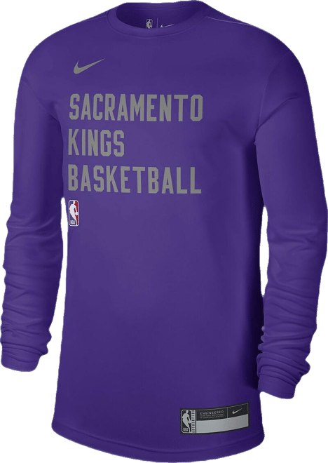 Men's and Women's  Purple Sacramento Kings 2023/24 Legend On-Court Practice Long Sleeve T-shirt