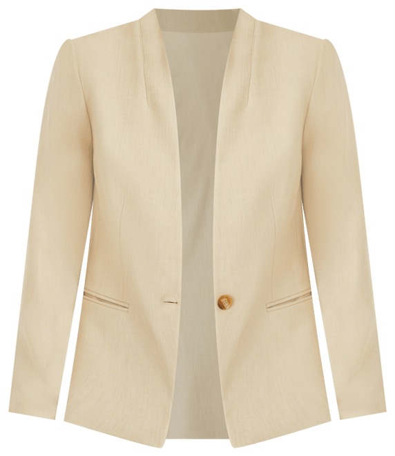 The Petite Cutaway Blazer in Bi-Stretch