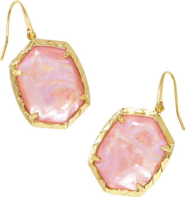 14k Gold-Plated Stone Drop Earrings