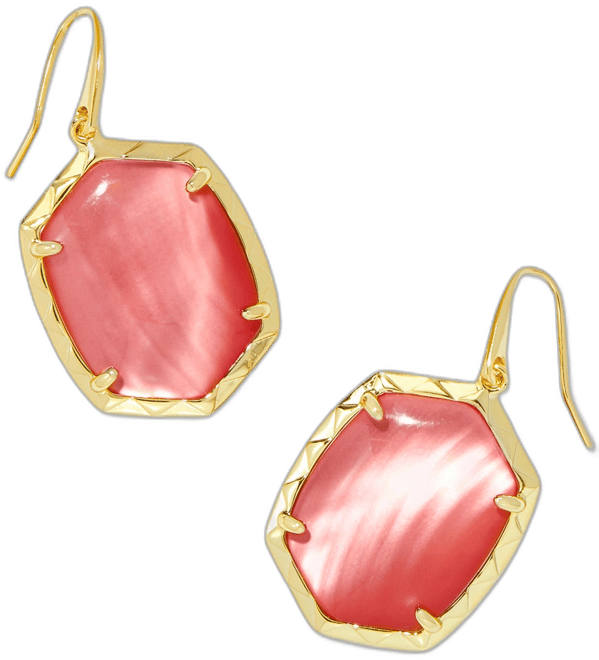 14k Gold-Plated Stone Drop Earrings