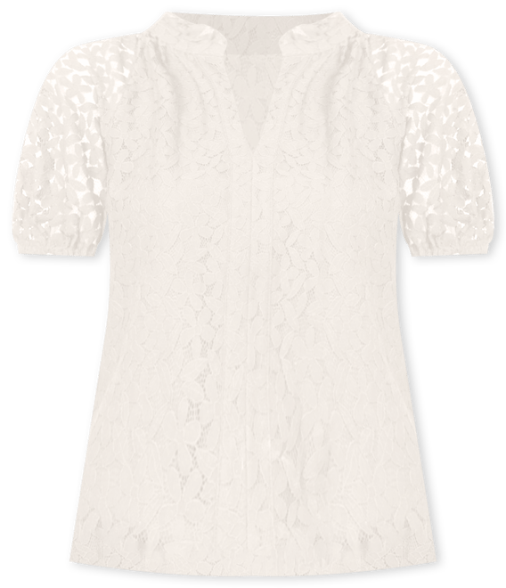 売れ筋商品|||セセ カットソー トップス レディース Women's Floral Lace Puff Sleeve Split Neck Top New Ivory CeCe Women's Floral Lace Puff Sleeve Split Neck Top - Macy's