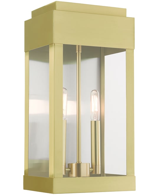 York 2 Light Outdoor Wall Lantern