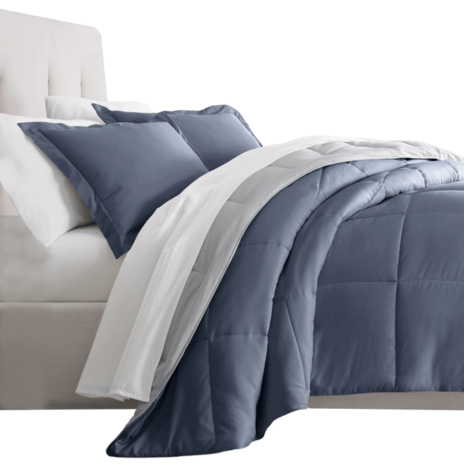 All Season Lightweight Down Alternative Reversible 3-Pc. Comforter Set, King/California King
