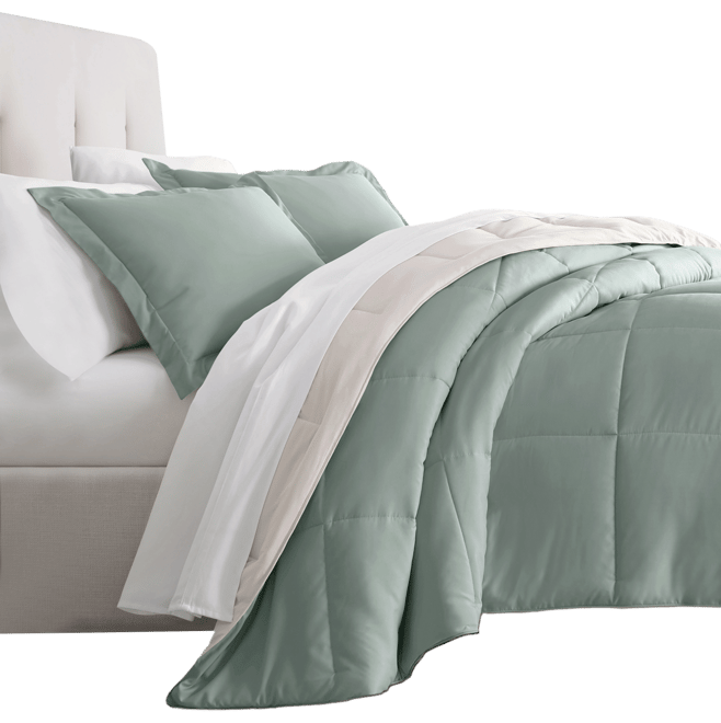 All Season Lightweight Down Alternative Reversible 3-Pc. Comforter Set, King/California King