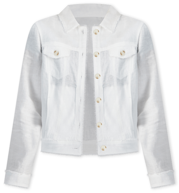 Petite 100% Linen Frayed-Edge Jacket, Created for Macy's