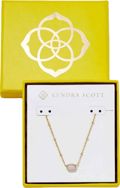 Boxed Mini Elisa Gold-Tone Pendant Necklace, 15" + 4" extender
