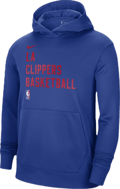 Men's and Women's  Blue La Clippers 2023/24 Performance Spotlight On-Court Practice Pullover Hoodie