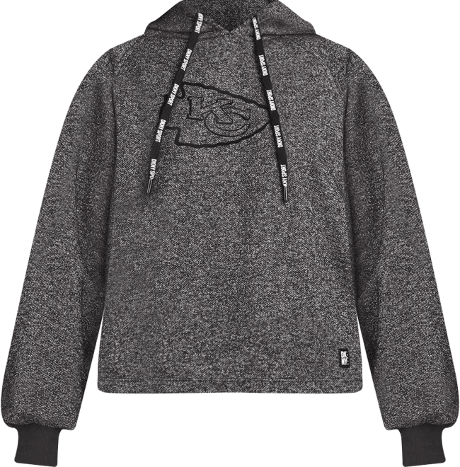 Women's  Sport Black Kansas City Chiefs Debbie Dolman Raglan Pullover Hoodie