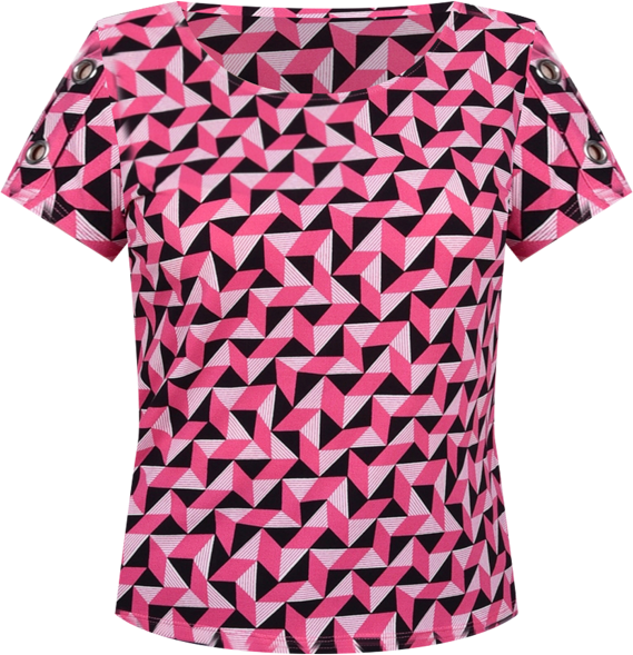 Plus Size Short Sleeve Tunic Top