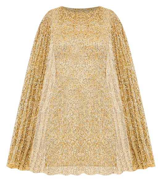 Mac Duggal Sequined Cape Women's Sleeve Mini Dress | Bloomingdale's Women