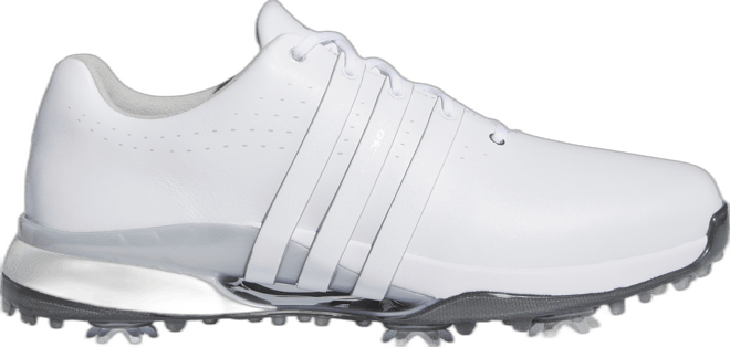 adidas Tour360 24 BOOST Golf Shoes White/Silver - Carl's Golfland
