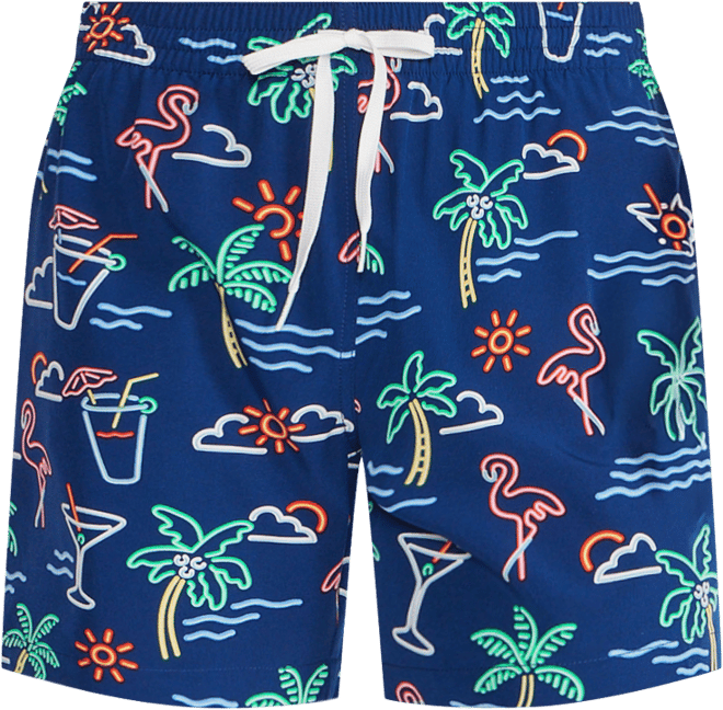 Men's The Neon Lights Quick-Dry 5-1/2" Swim Trunks