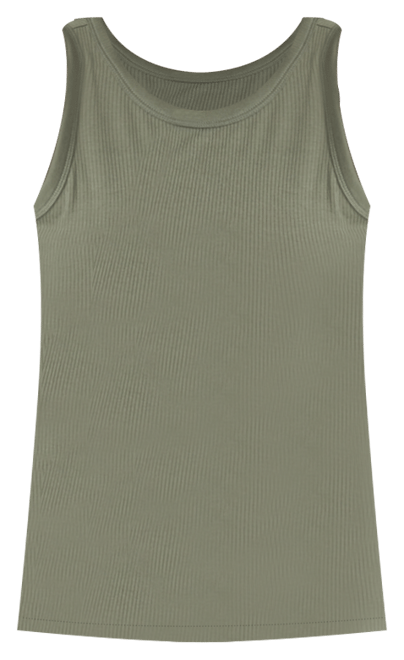Women's Ribbed High-Neck Tank Top, Created for Macy's