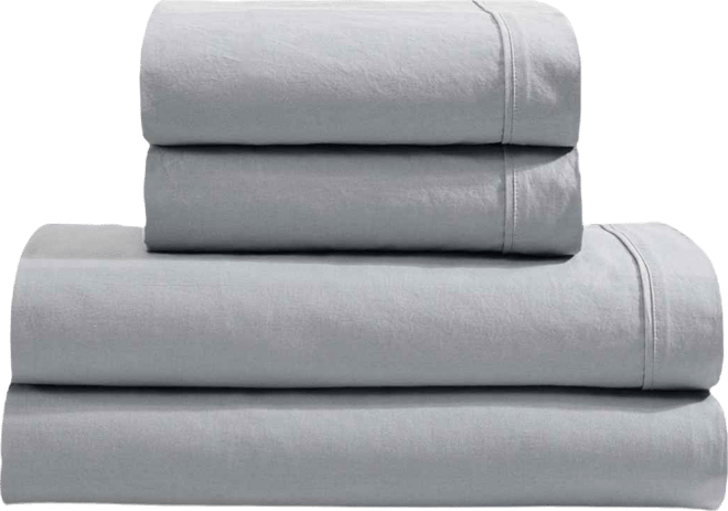 Closeout!  Washed Cotton Percale 4-Pc. Sheet Set, King