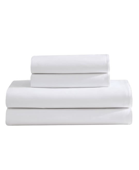 Calvin Klein Pearl Edge 300 Thread Count Cotton Sateen 4-Pc. Sheet Set, Queen