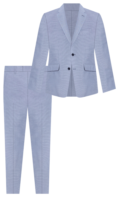 Men's Slim-Fit Mini-Houndstooth Suit