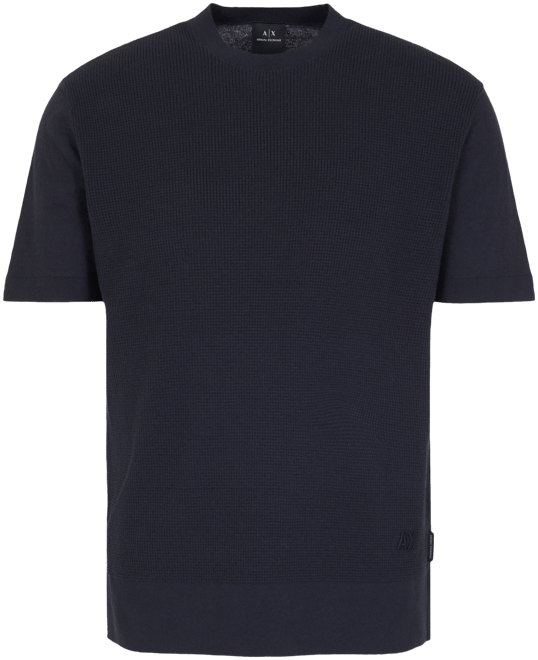 Men's Short Sleeve Textured Combed Cotton T-Shirt