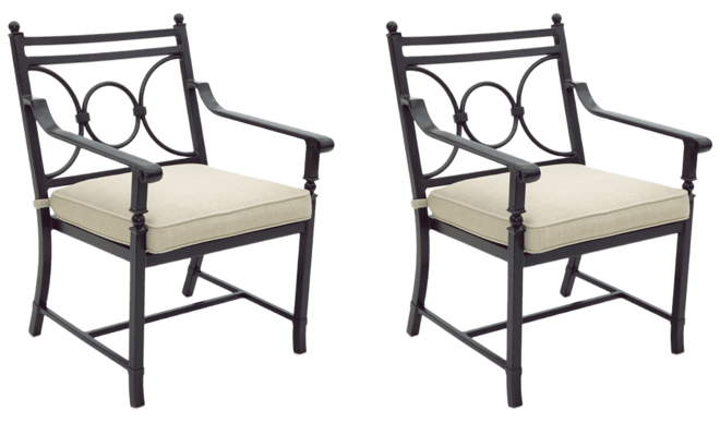 Wythburn Mix and Match Scroll Outdoor Dining Chairs, Set of 2, Created for Macy's