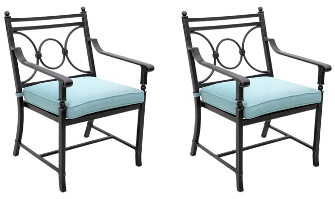 Wythburn Mix and Match Scroll Outdoor Dining Chairs, Set of 2, Created for Macy's