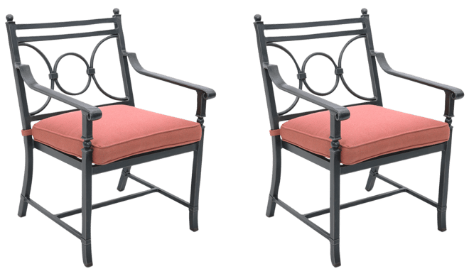 Wythburn Mix and Match Scroll Outdoor Dining Chairs, Set of 2, Created for Macy's