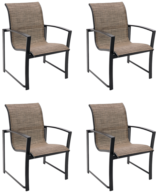 Wythburn Mix and Match Sleek Sling Outdoor Dining Chairs, Set of 4, Created for Macy's