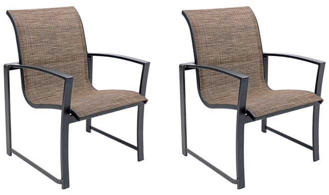 Wythburn Mix and Match Sleek Sling Outdoor Dining Chairs, Set of 2, Created for Macy's
