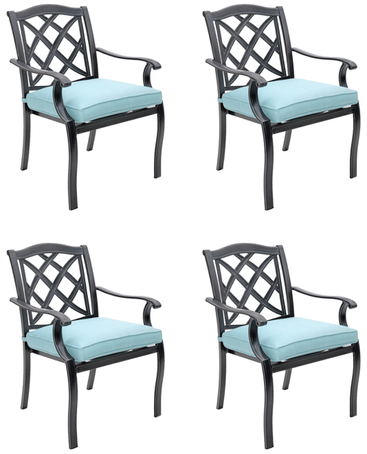 Wythburn Mix and Match Lattice Outdoor Dining Chairs, Set of 4, Created for Macy's