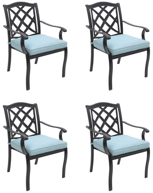 Wythburn Mix and Match Lattice Outdoor Dining Chairs, Set of 4, Created for Macy's