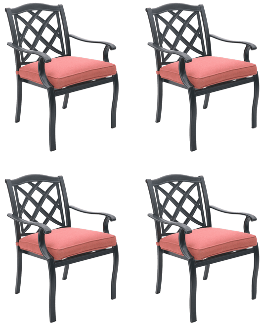 Wythburn Mix and Match Lattice Outdoor Dining Chairs, Set of 4, Created for Macy's
