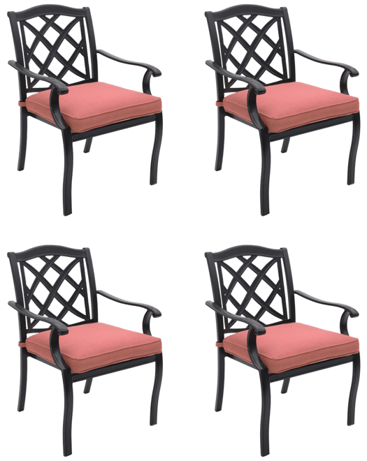 Wythburn Mix and Match Lattice Outdoor Dining Chairs, Set of 4, Created for Macy's