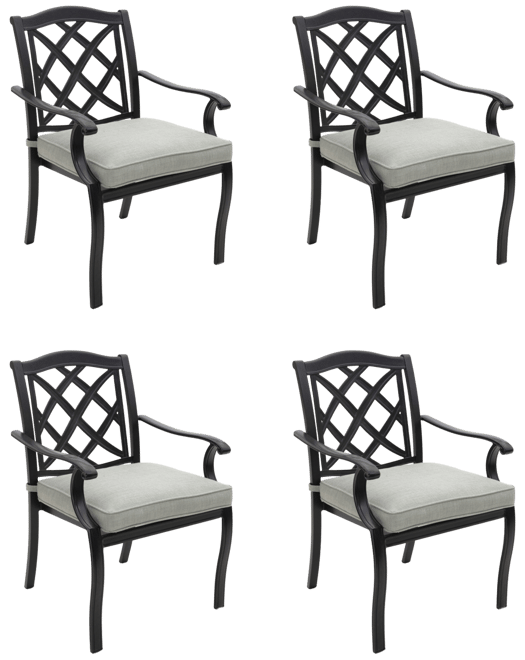 Wythburn Mix and Match Lattice Outdoor Dining Chairs, Set of 4, Created for Macy's