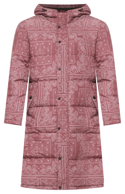 Men's Quilted Extra Long Parka Jacket