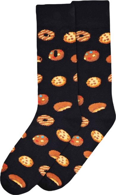 Men's Tasty Cookies Novelty Crew Socks