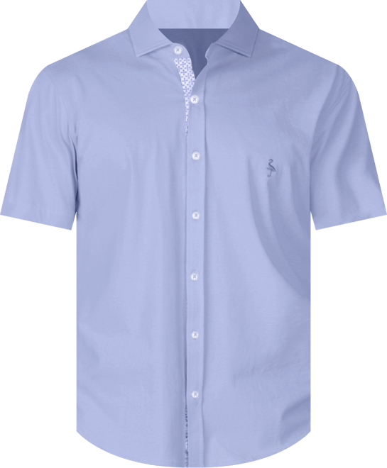 Men's Solid Knit Short Sleeve Shirt