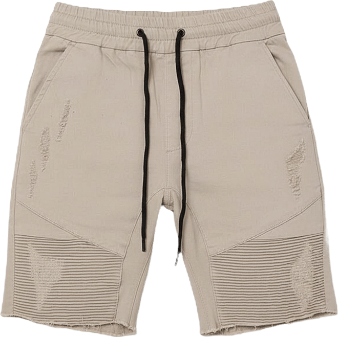 Men's United Distressed Biker Shorts
