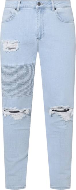 Men's Index Distressed Biker Jeans