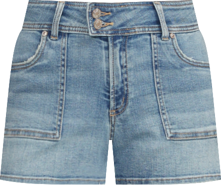 Women's Suki Mid Rise Curvy Fit Shorts