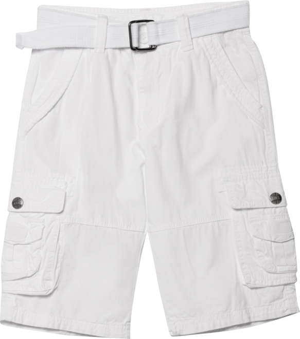 Boy's Belted Twill Cargo Shorts